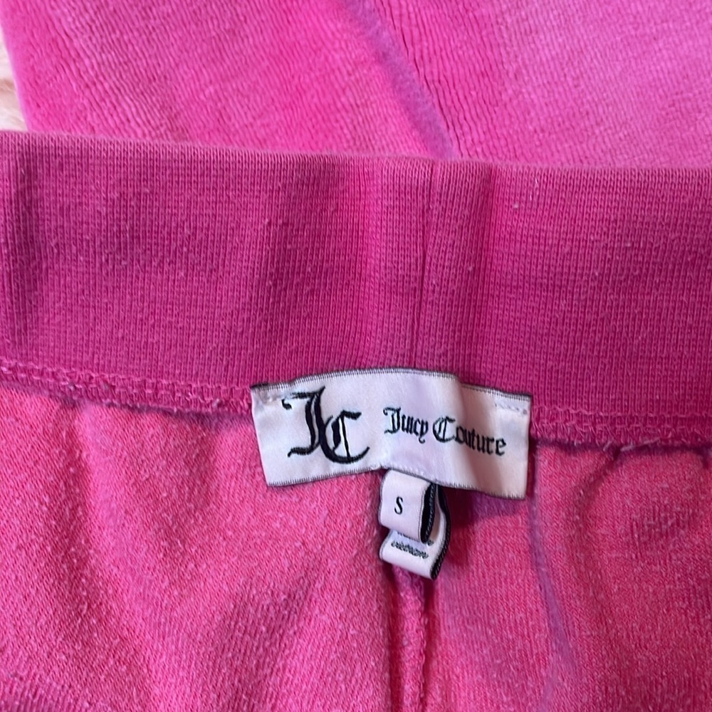 Juicy Couture Woman’s Pink Velour Y2K Joggers Size Small - Picture 4 of 7